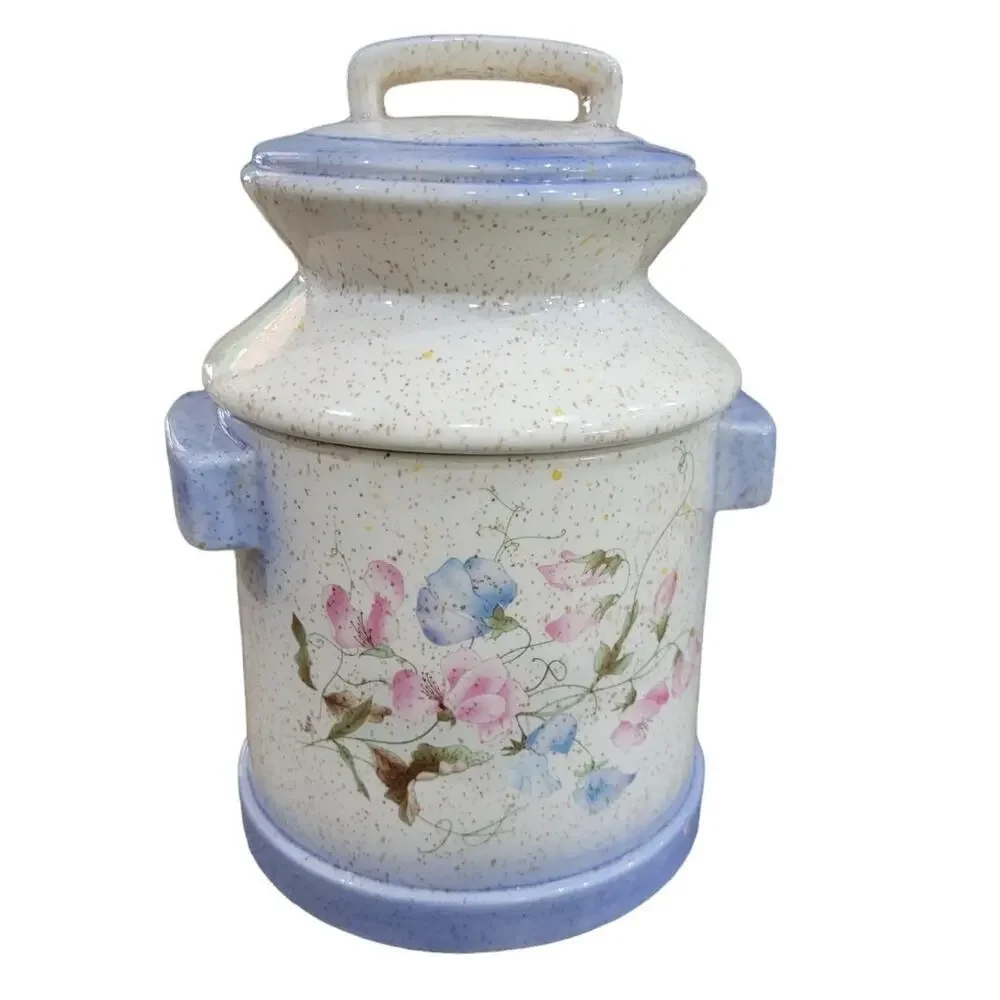 VTG Atlantic Mold‎ 74' Farmhouse MCM Milk Jug Kitchen Canister Cookie Jar Rare